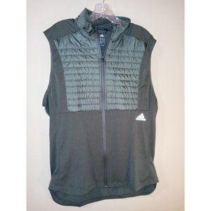 Sz M FULL-ZIP MENS VEST ADIDAS RUNNING ULTRA ENERGY CLIMALITE FITNESS ATHLETIC